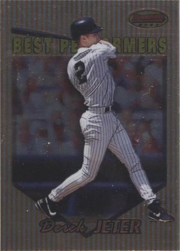 1999 BOWMAN'S BEST FRANCHISE REFRACTOR #6 DEREK JETER GEM