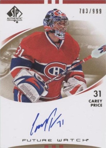 2007-08 SP Authentic - Carey Price #225