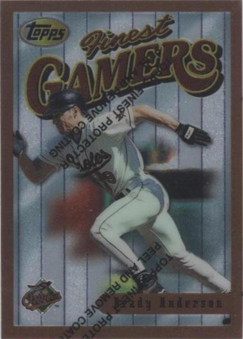 1996 Topps Finest - Brady Anderson #45