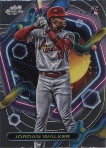 直筆サイン シリアル Topps JORDAN WALKER AUTO Jordan Walker 2023 Topps Chrome Red Wave Rookie Auto /5 PSA