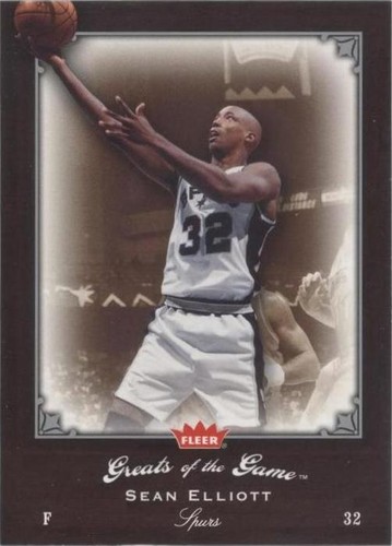 2005-06 Fleer Greats of the Game - Sean Elliott #80