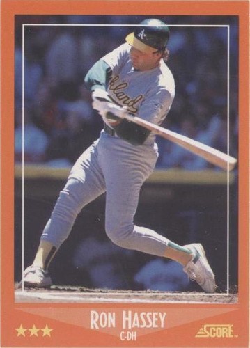 1988 Score Rookies & Traded - Ron Hassey #33T