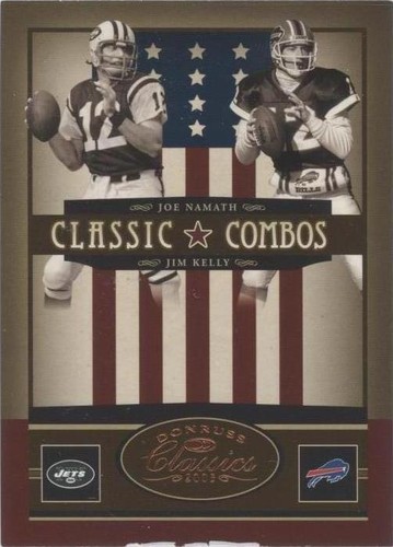2005 Donruss Classics Jim Kelly Joe Namath #CC-9