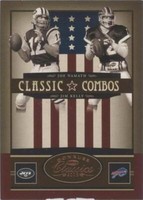 2005 Donruss Classics Jim Kelly Joe Namath #CC-9