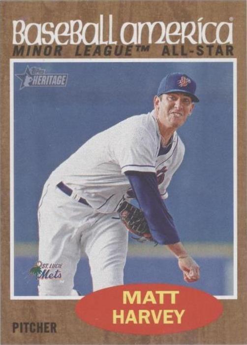Topps Heritage 2011 edición de ligas menores - Matt Harvey #249