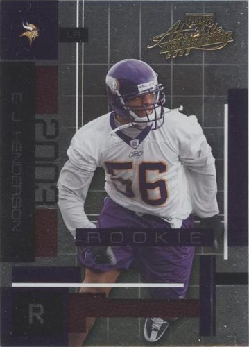 2003 Playoff Absolute Memorabilia E.J. Henderson #142