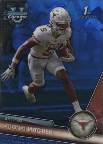 2023 Bowman University Chrome Sapphire Edition Adonai Mitchell #10