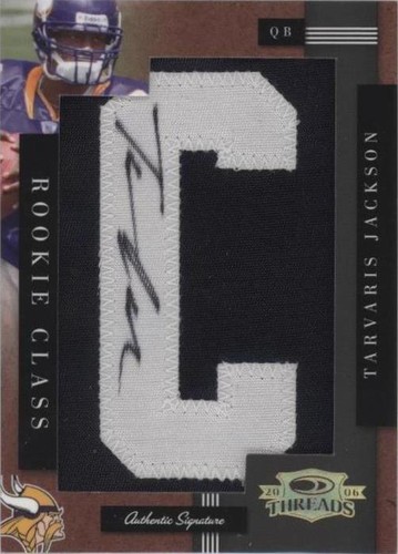 2006 Donruss Threads Tarvaris Jackson #256