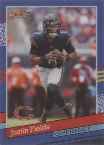 2021 Panini Clearly Donruss Justin Fields #91-19