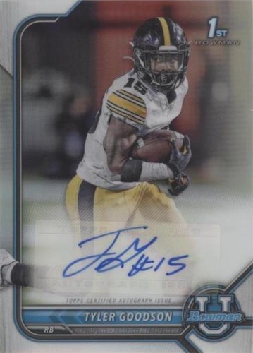 2021-22 Bowman University Tyler Goodson #BCPA-TG