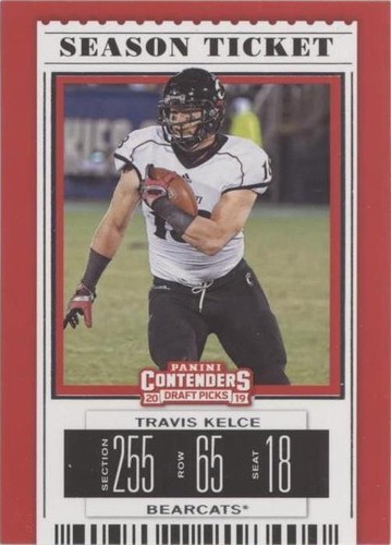 2019 Panini Contenders Draft Picks Travis Kelce #57