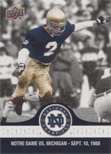 2017 Upper Deck Notre Dame 1988 Championship Reggie Ho #5