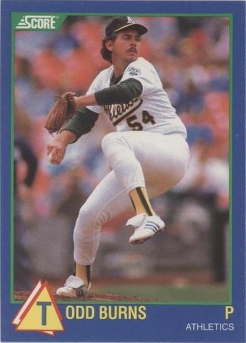 1989 Score 100 Hottest Rookies - Todd Burns #100