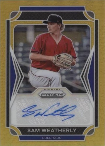 2021 Panini Prizm Draft Picks - Sam Weatherly #AU-SW