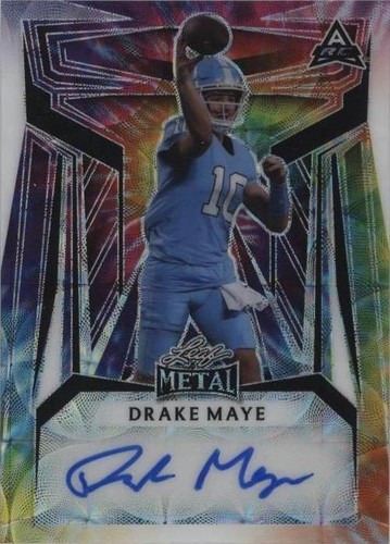 2023 Leaf Metal Drake Maye #BA-DM1