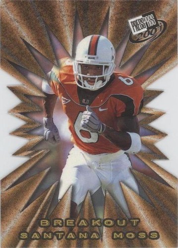2001 Press Pass Santana Moss #B19