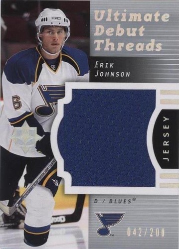 2007-08 Ultimate Collection - Erik Johnson #DT-EJ