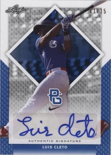 2016 Leaf Perfect Game National Showcase - Luis Cleto #BA-096