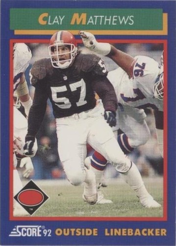 1992 Score Clay Matthews #49