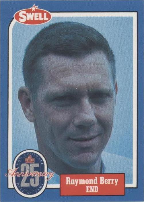 1988 Swell Football Greats Hall of Fame Raymond Berry #12