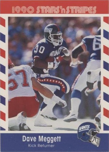 1990 Fleer Stars 'n Stripes Dave Meggett #50