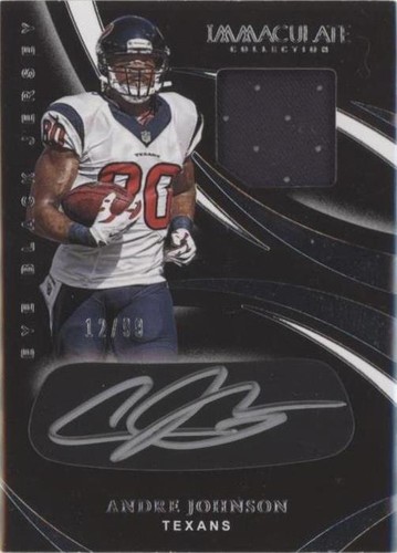 2020 Panini Immaculate Collection Andre Johnson #EB-AJ