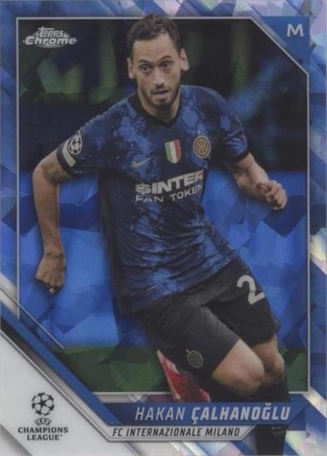 2021-22 Topps Chrome UCL Sapphire Edition Hakan Calhanoglu #127