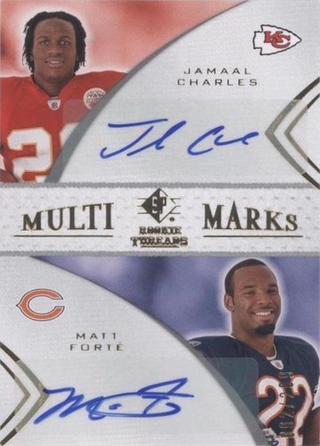 2008 SP Rookie Threads Jamaal Charles Matt Forte #MMD-8