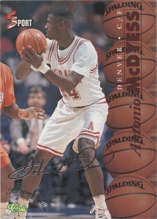 1995 Classic 5 Sport Signings - Antonio McDyess #S2