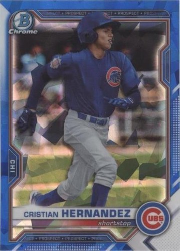 2021 Bowman Chrome Draft Sapphire Edition - Cristian Hernandez #BDC-193