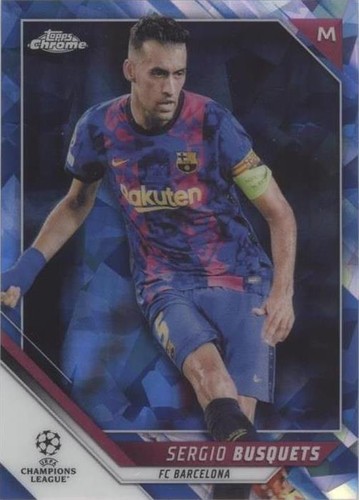 2021-22 Topps Chrome UCL Sapphire Edition Sergio Busquets #42
