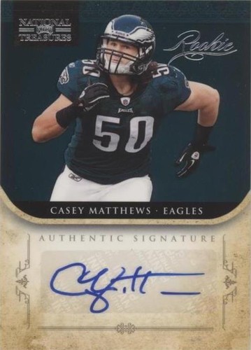 2011 Playoff National Treasures Casey Matthews #218