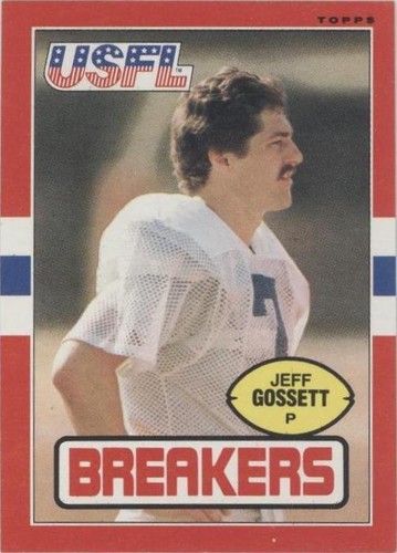 1985 Topps USFL Jeff Gossett #106