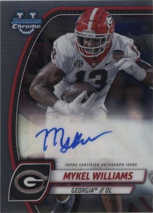 2024 Bowman Chrome Mykel Williams Prospect Auto PA-MWI Rookie Card AU RC