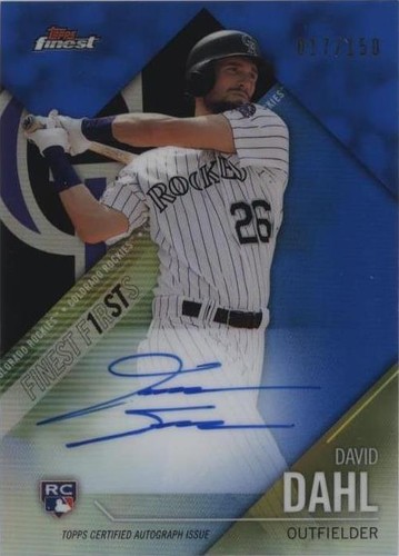 2017 Topps Finest - David Dahl #FF-DD