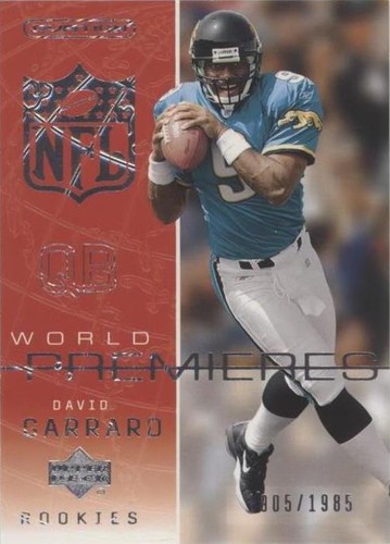 2002 Upper Deck Ovation David Garrard #99