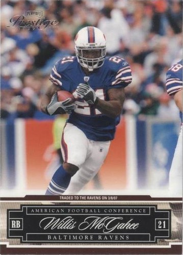2007 Playoff Prestige Willis McGahee #19
