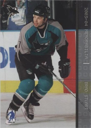 2003-04 In the Game Be A Player Memorabilia - Brad Stuart #14