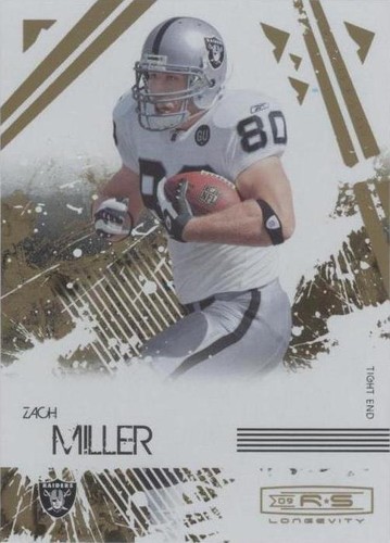 2009 Donruss Rookies & Stars Longevity Zach Miller #72
