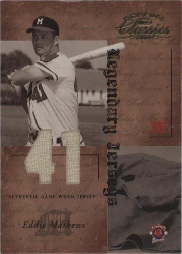 2004 Donruss Classics - Eddie Mathews #LJ-31