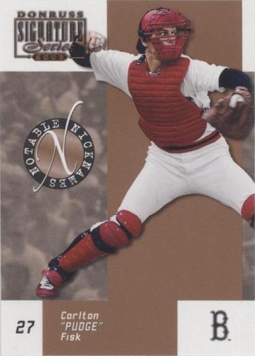 2003 Donruss Signature Series - Carlton Fisk #NN-4