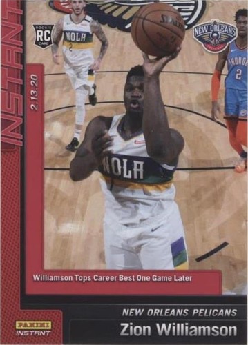 2019 Zion Williamson PSA 9 Mint Panini Prizm Instant Impact