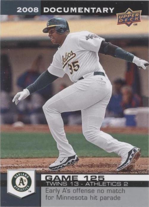 2008 Upper Deck Documentary - Frank Thomas #3778