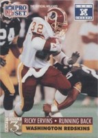 1992 Pro Set NFL Experience Ricky Ervins #805