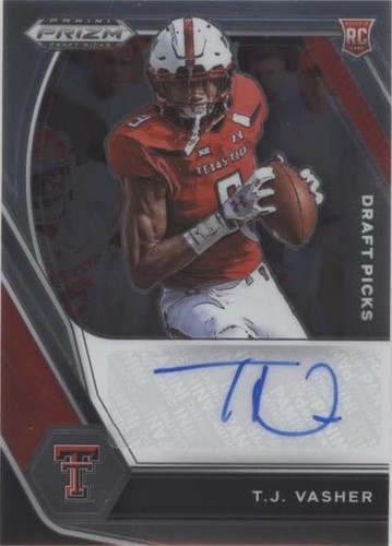2021 Panini Prizm Draft Picks T.J. Vasher #DPA-TJV