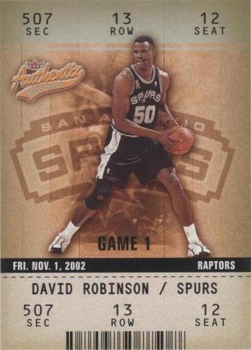 2002-03 Fleer Authentix - David Robinson #36