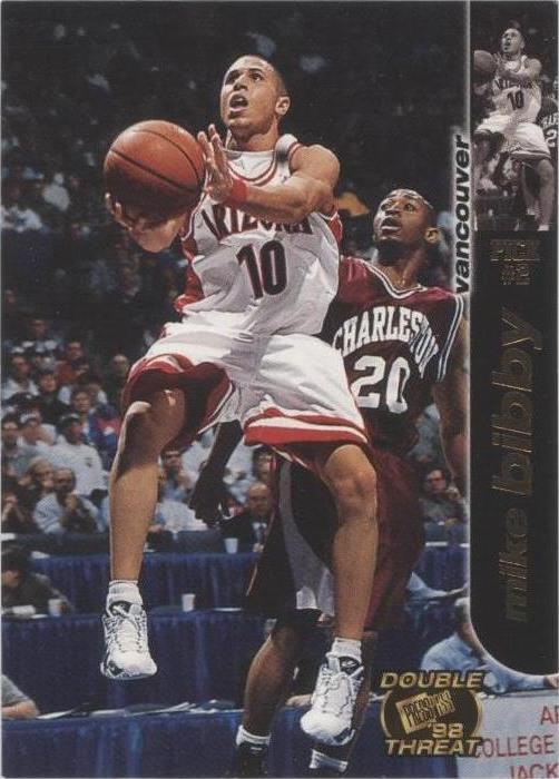 1998 Press Pass Double Threat - Mike Bibby #2