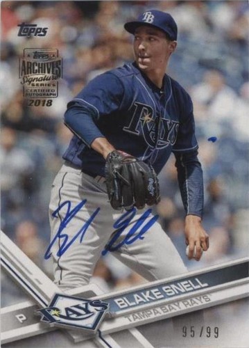 2018 Topps Archives Signature Series Active Player Edition Buybacks - Blake Snell #17T-190