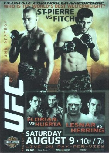 2009 Topps UFC - Georges St-Pierre Jon Fitch #FPR-UFC87