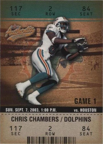 2003 Fleer Authentix Chris Chambers #54